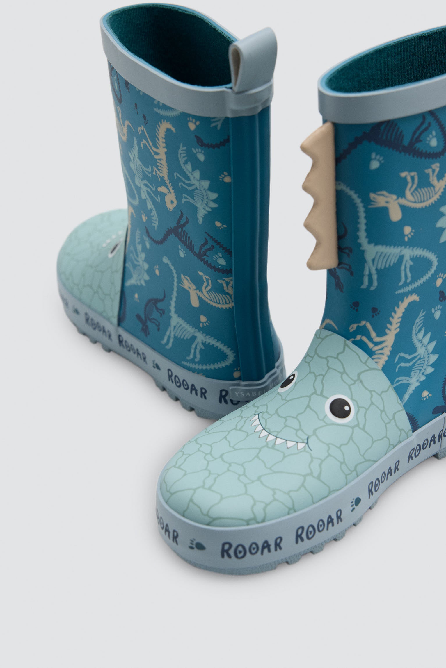 Botas de agua bambino detalles 3D estampado monstruos