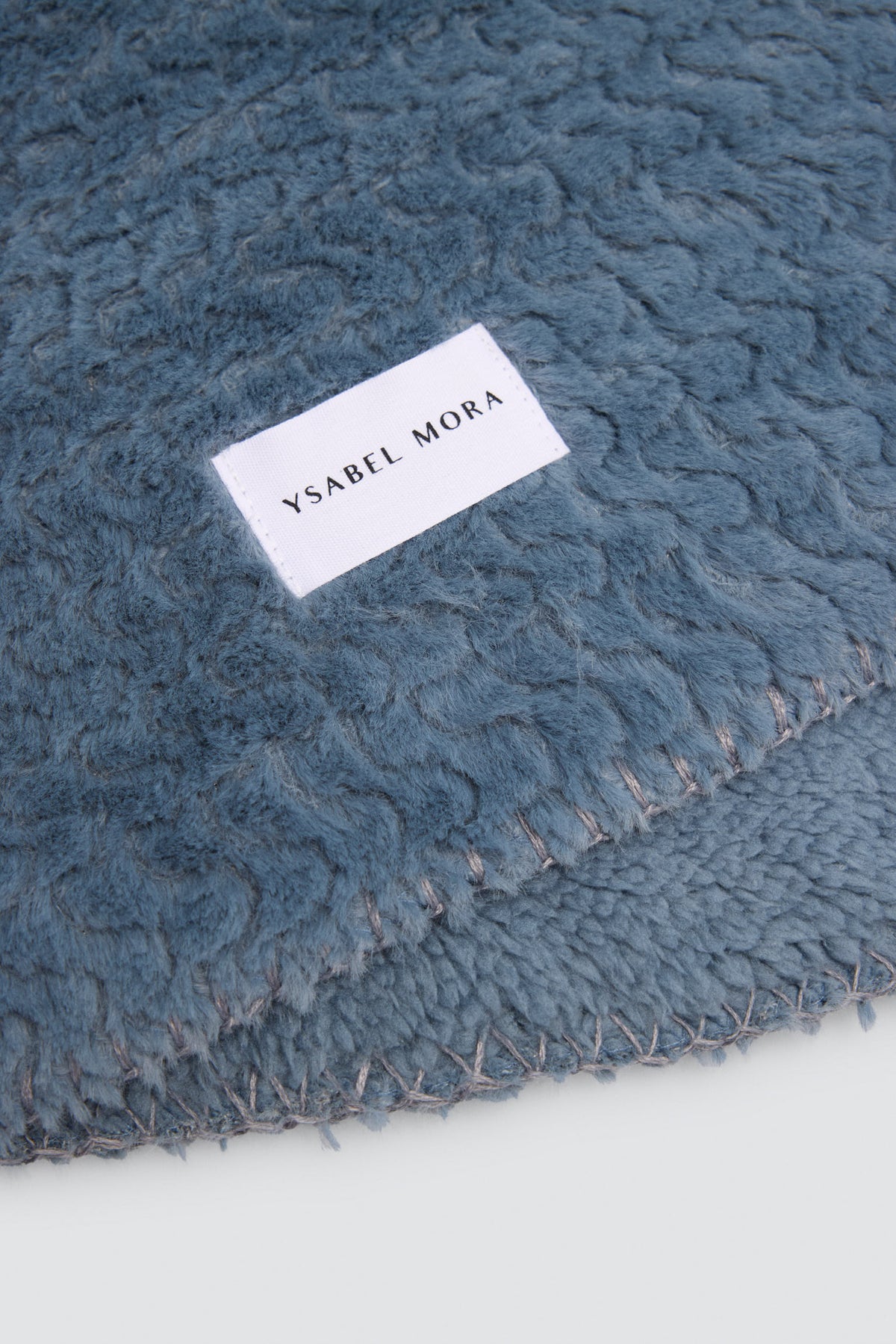 Manta texturizada estampado ondas azul