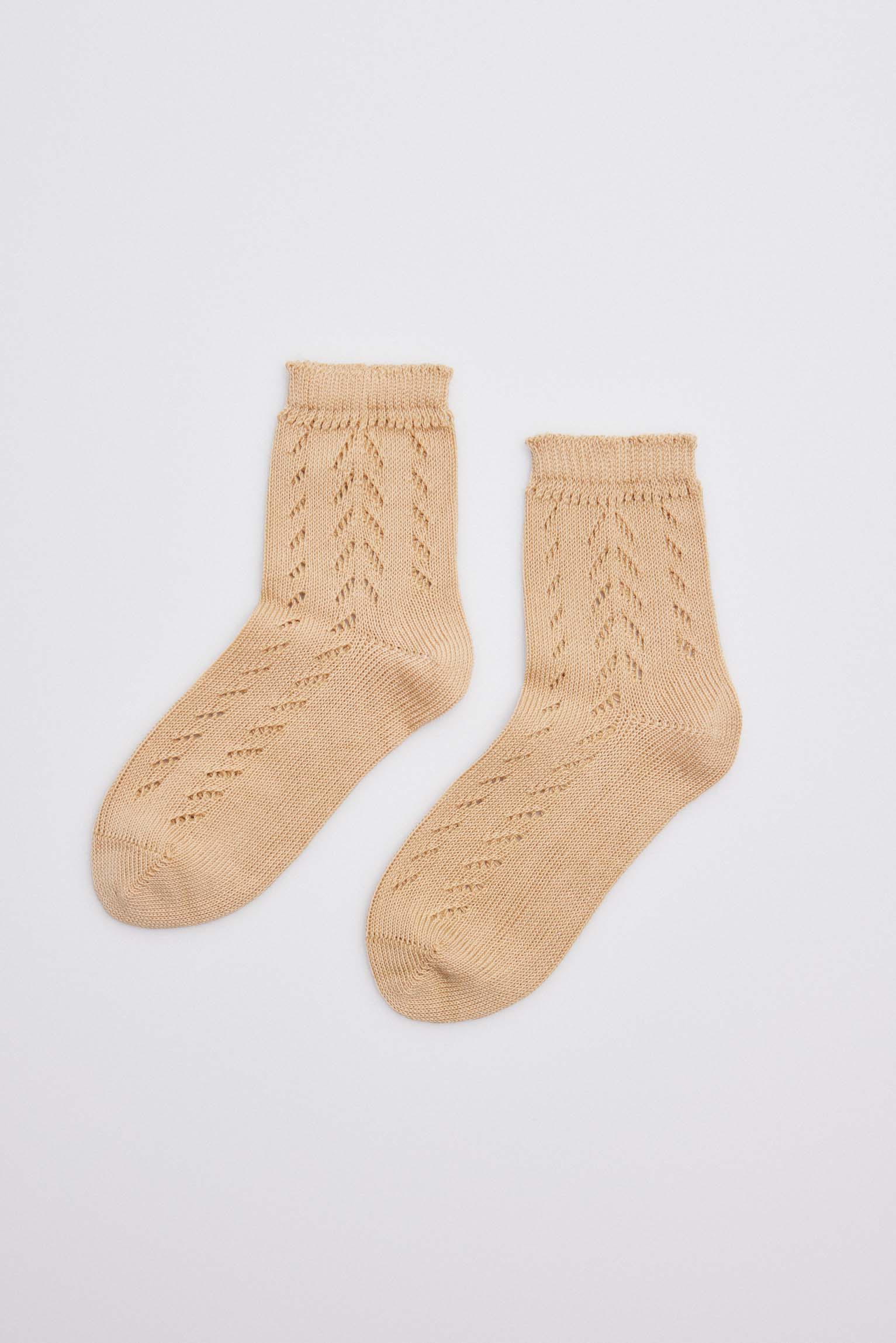 52344 1 calcetin infantil calado - Camel