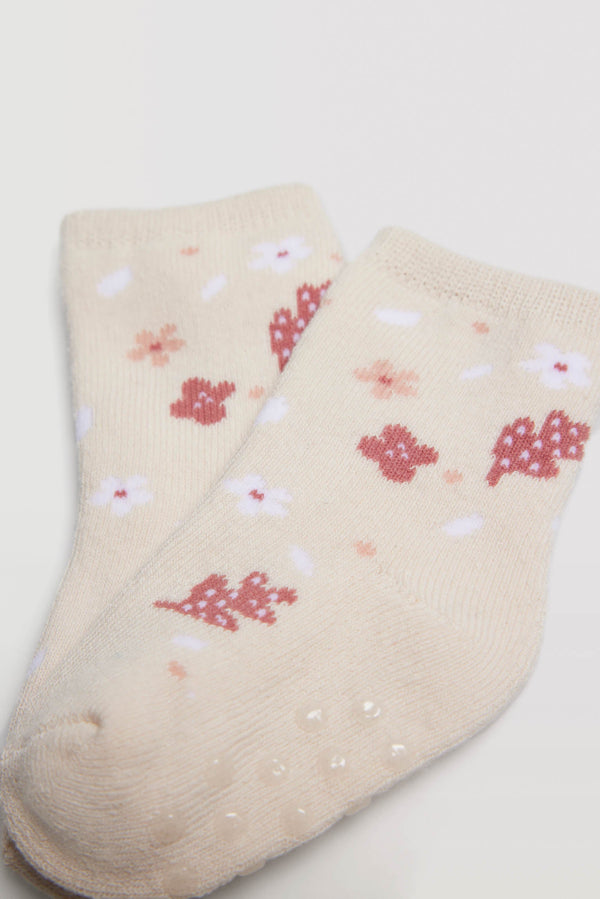 Calcetines bebé antideslizantes pack de 4