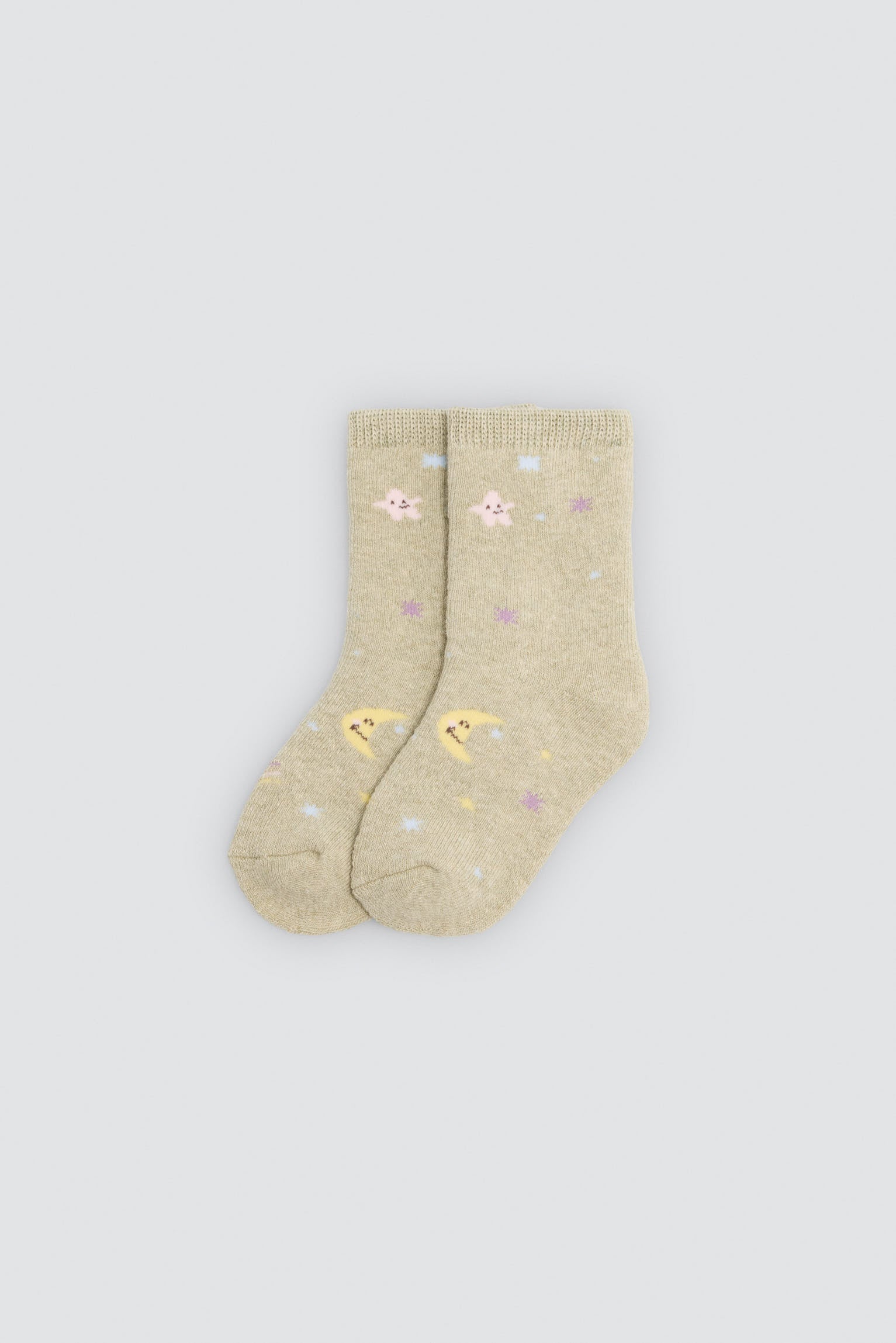 Pack 4 calzini neonato termici estampado lunas y estrellas