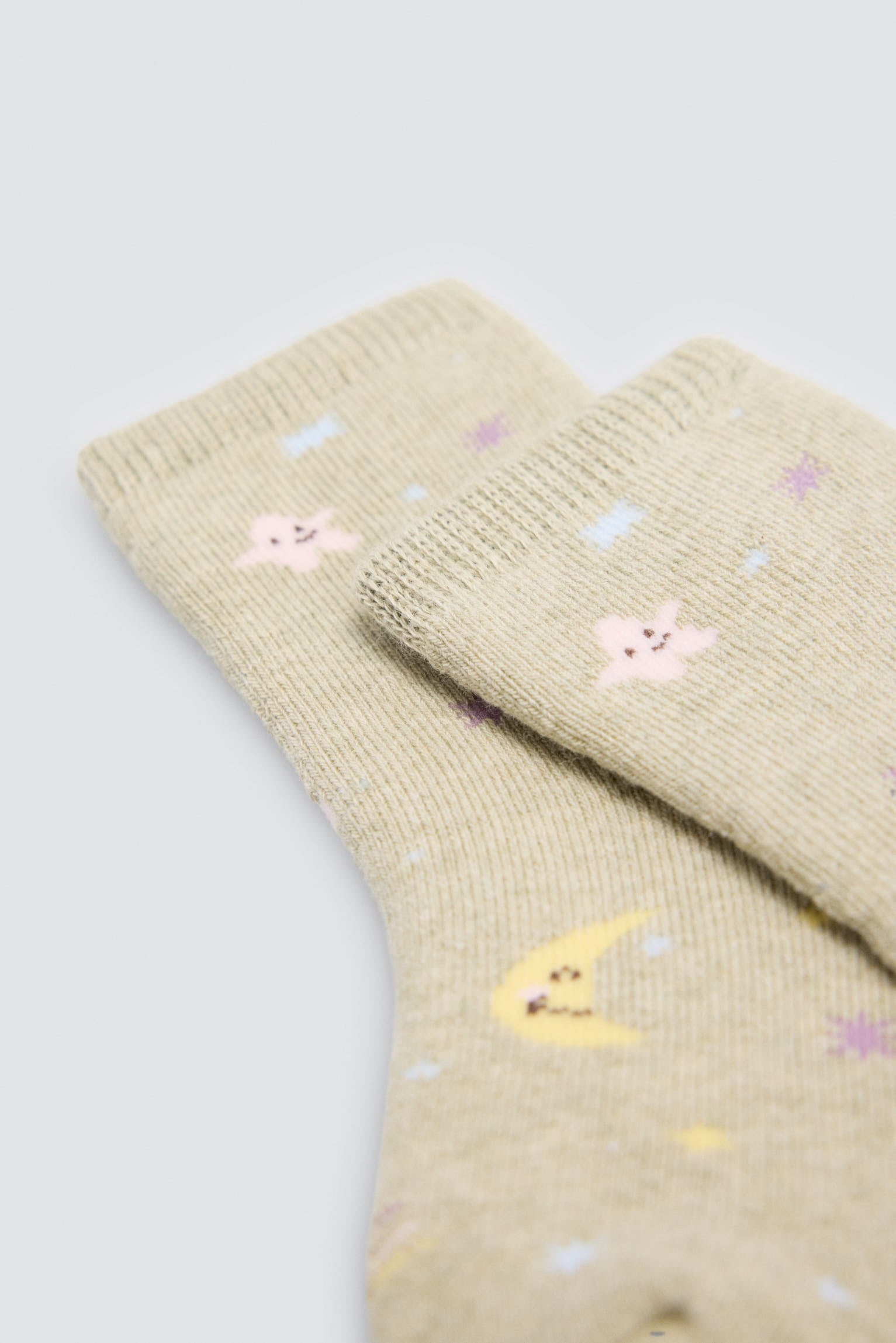 Pack 4 calzini neonato termici estampado lunas y estrellas