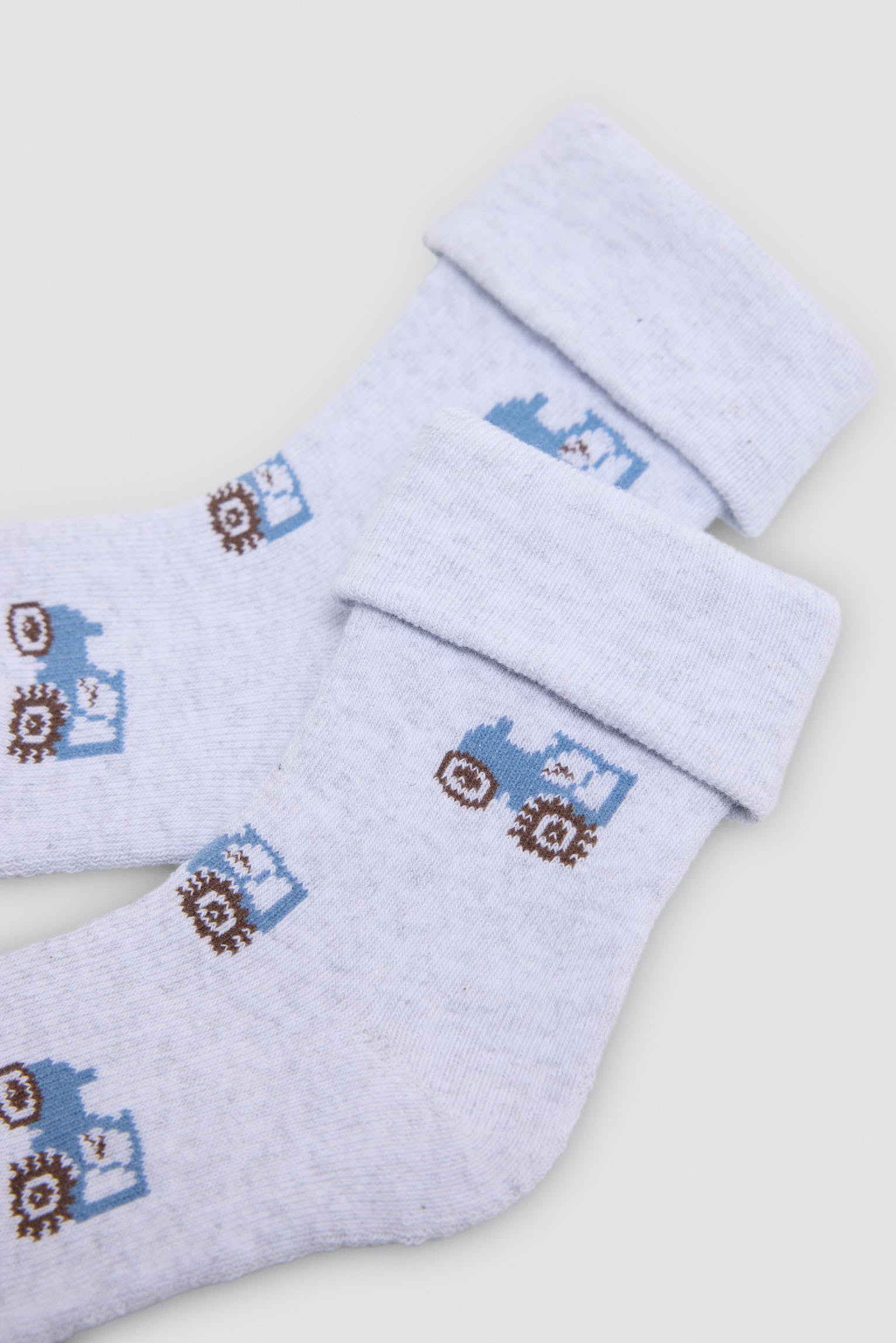 Pack 4 calzini neonato termici estampado tractores y cerdos