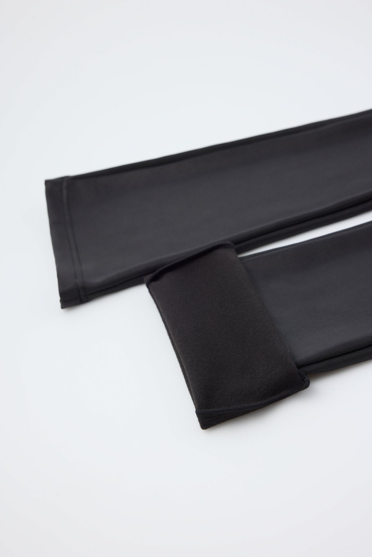 TERMICO Leggings efecto piel acampanados nero