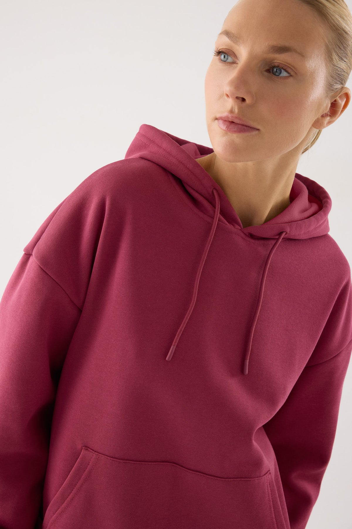 chándal deportivo mujer Slowloom en rosa nocturne rose detalle ajuste silueta tejido cálido family match