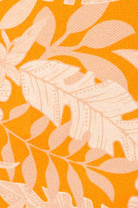 Braga bikini hojas micropiqué naranja - Ysabel Mora