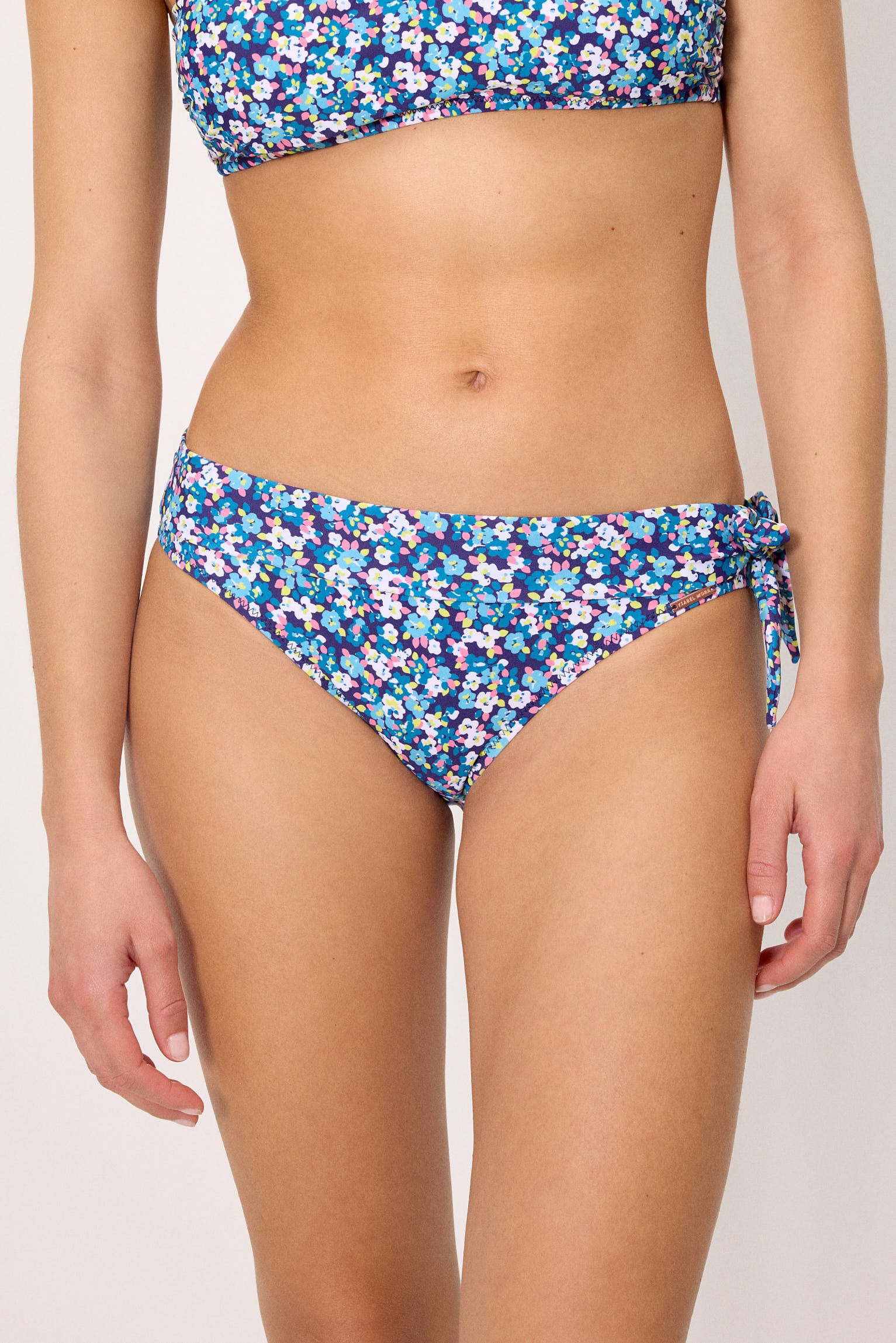 Slip bikini multiposizione blu Liberty