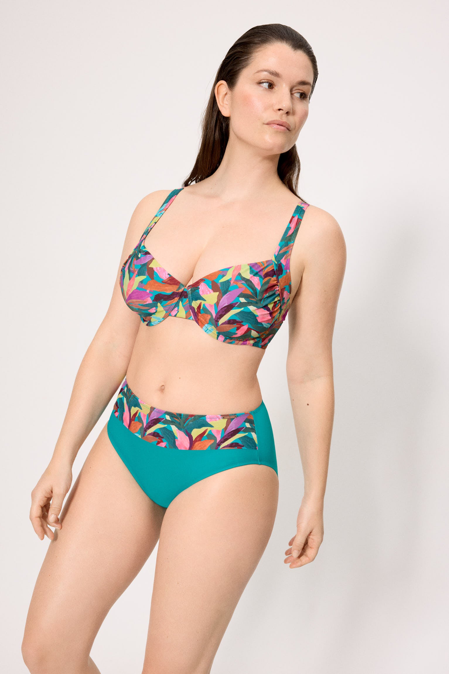 Braga bikini reductora alta hojas - Ysabel Mora