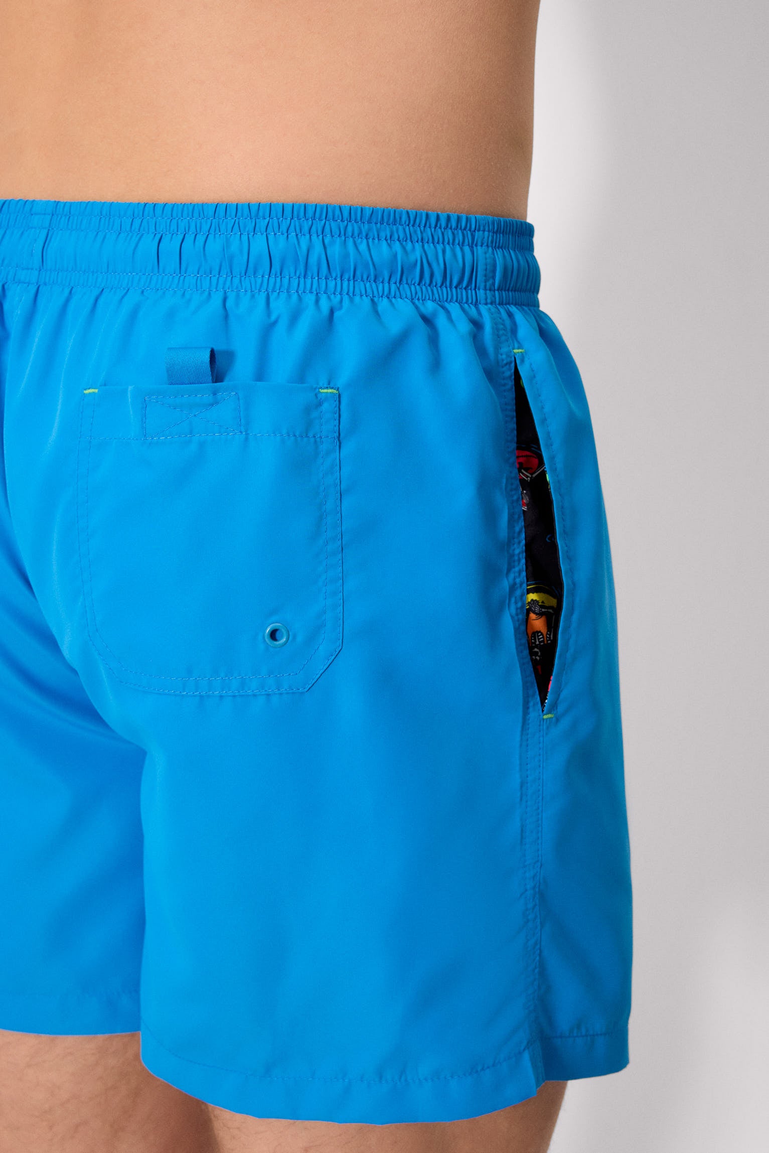 Costume da bagno di media lunghezza blu basic Sockarrats