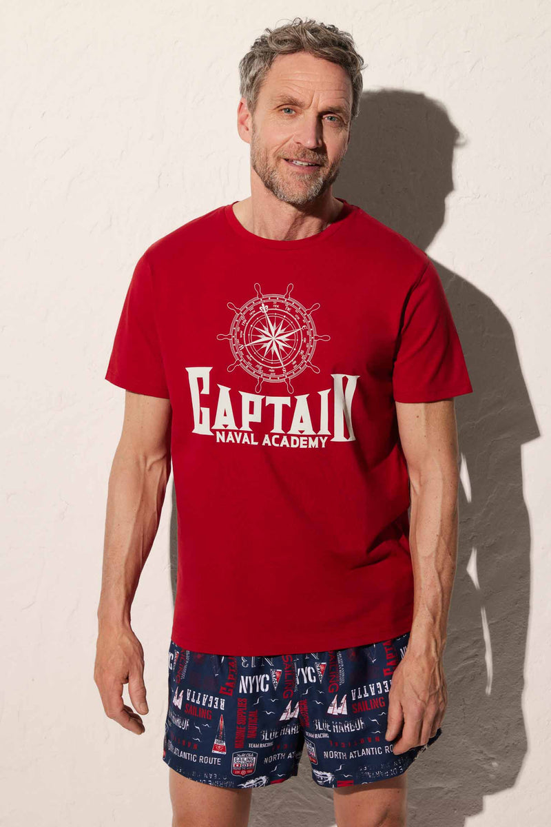 T-shirt navy capitano