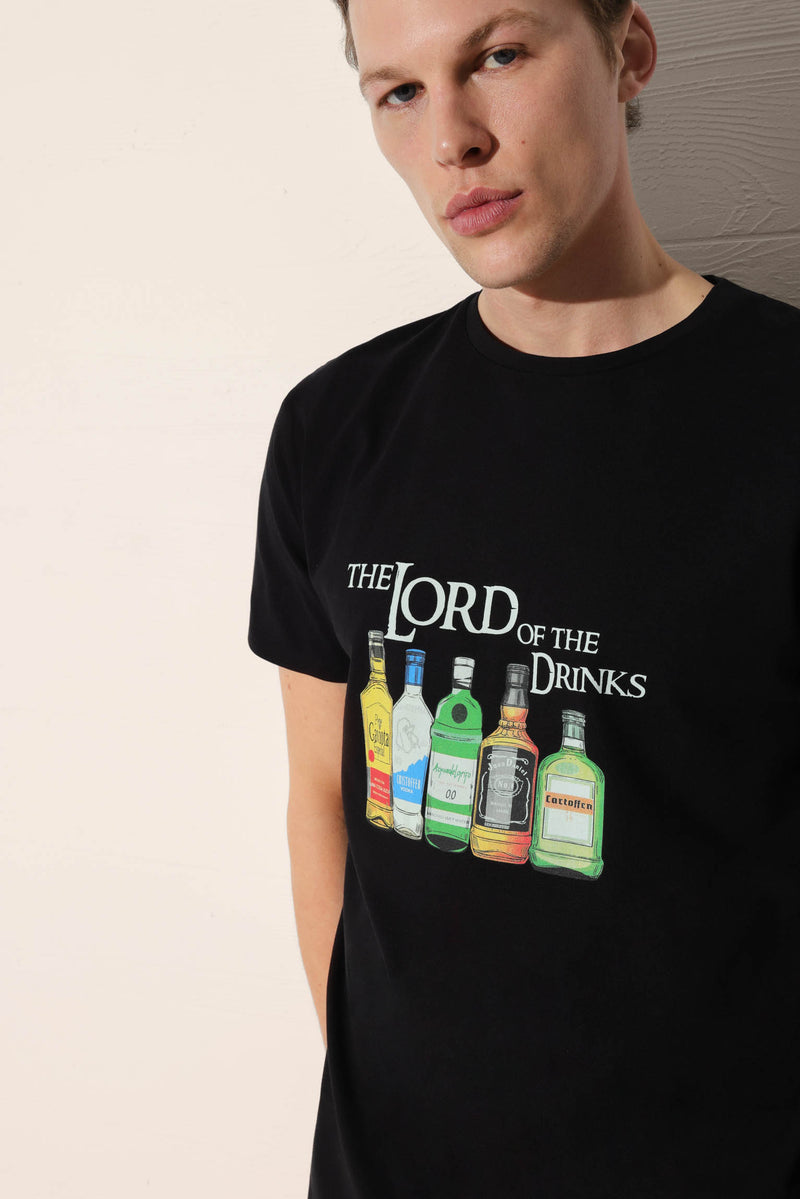 T-shirt bottiglie nera