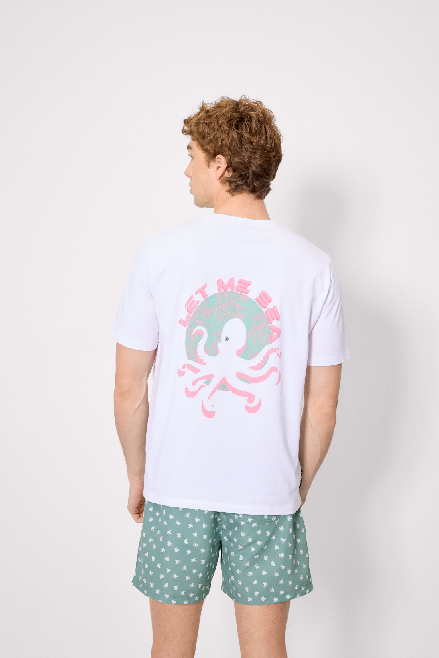 Camiseta manga corta básica Let me sea blanco - Ysabel Mora
