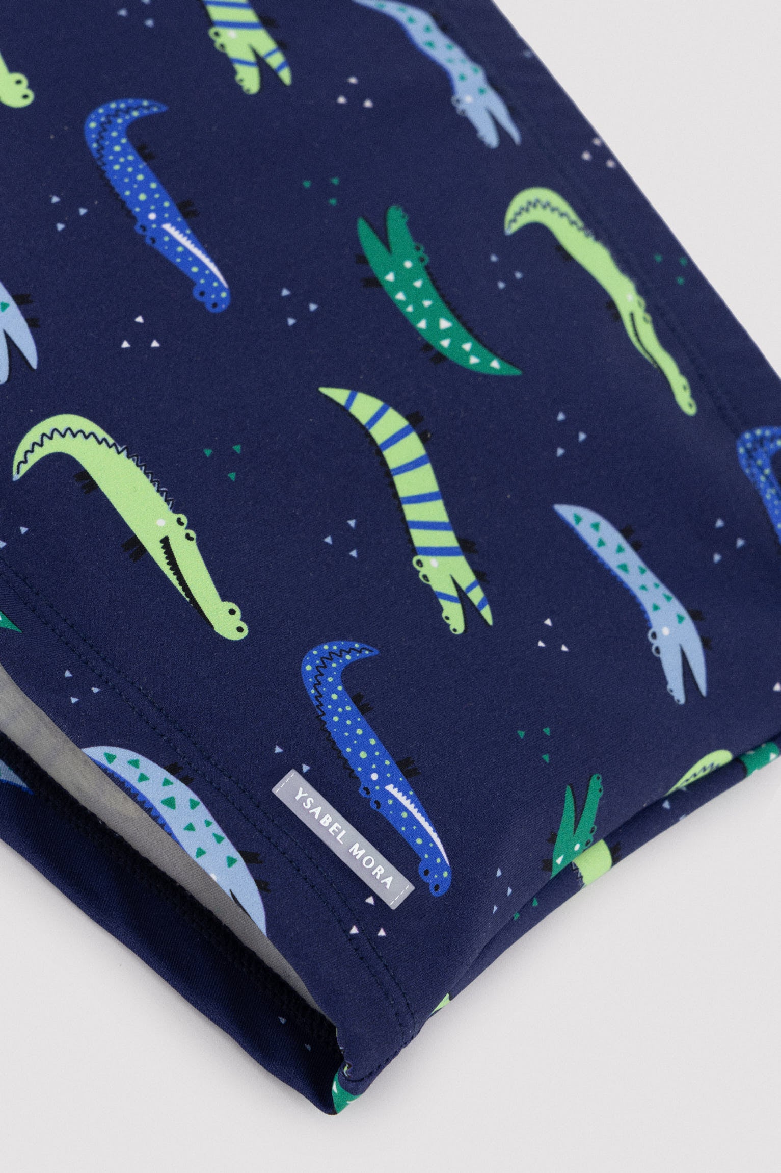 Boxer da bagno da bambino con stampa coccodrillo