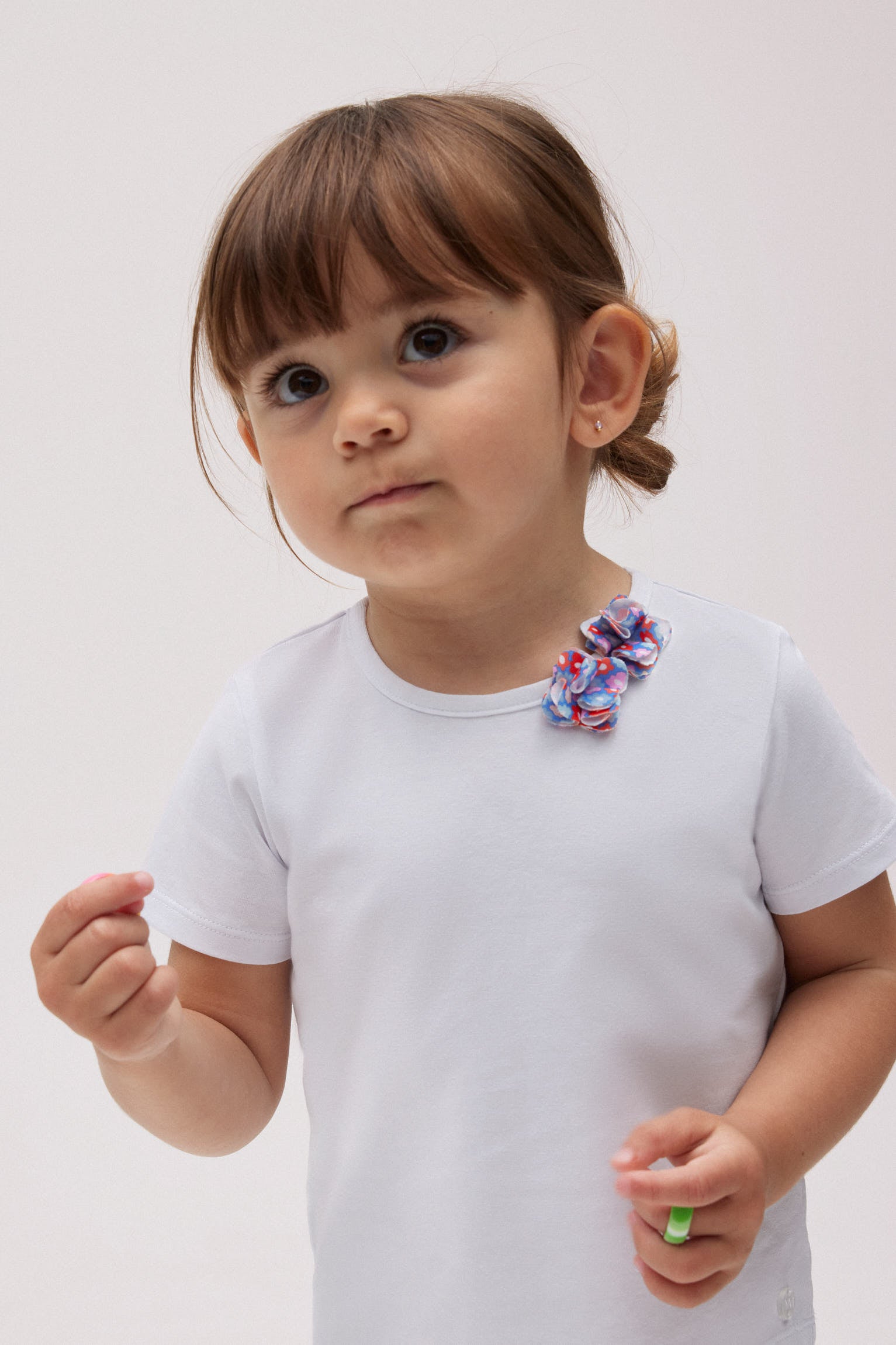 Completo costume bimbo con fiorellini e maglietta