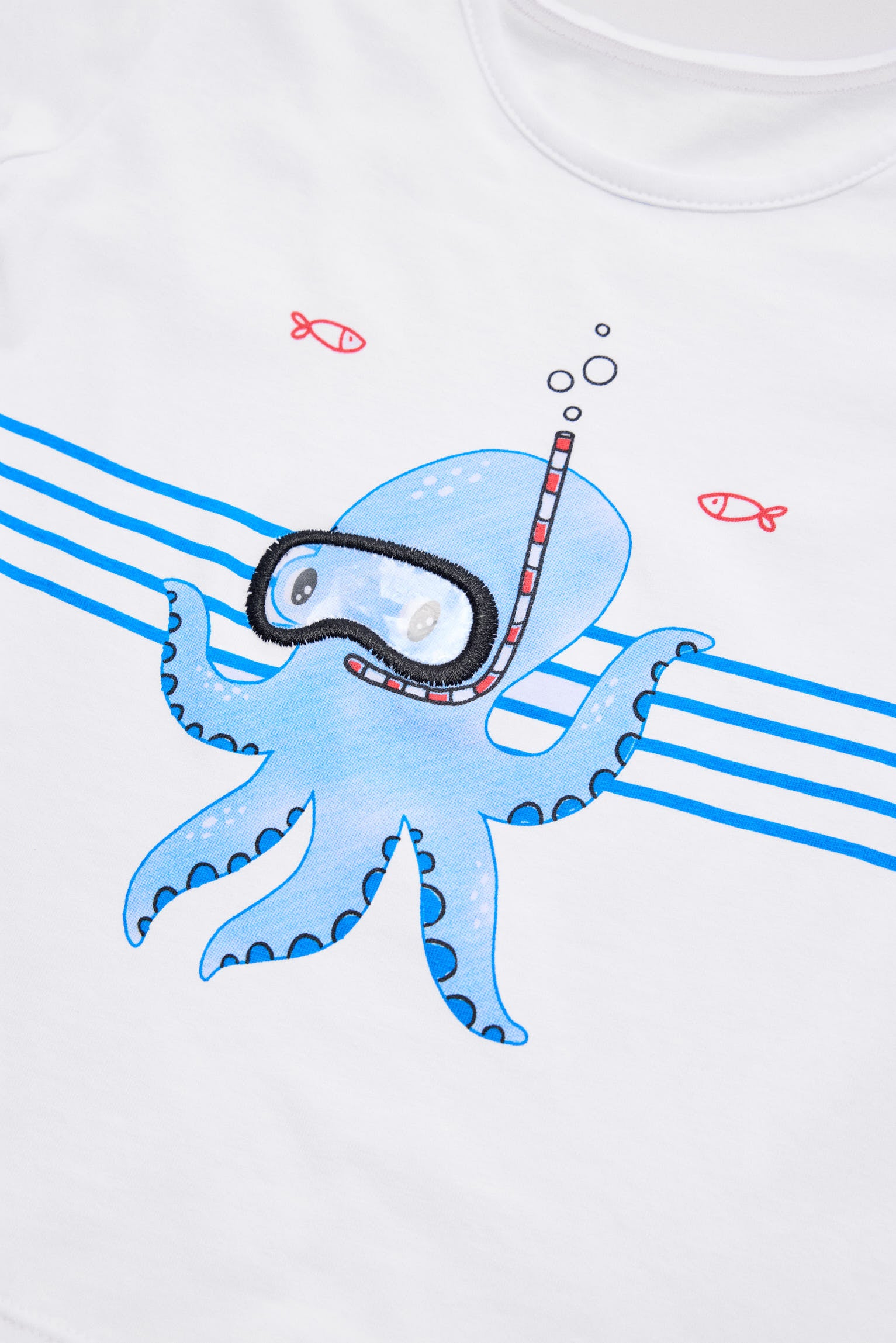 Set t-shirt e boxer per neonati con stampa di polpo