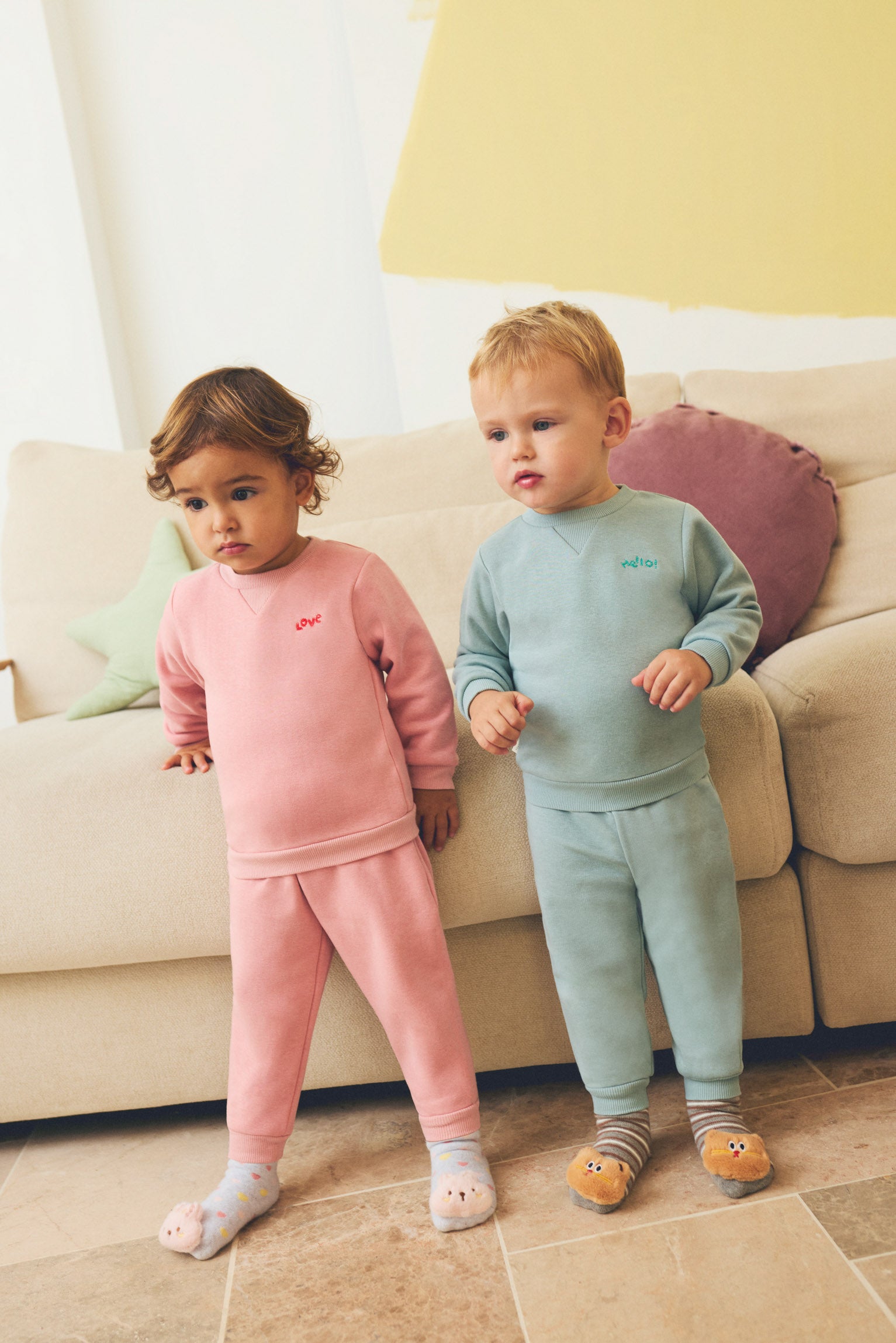 Conjunto chándal bebé manga larga ENJOY rosa