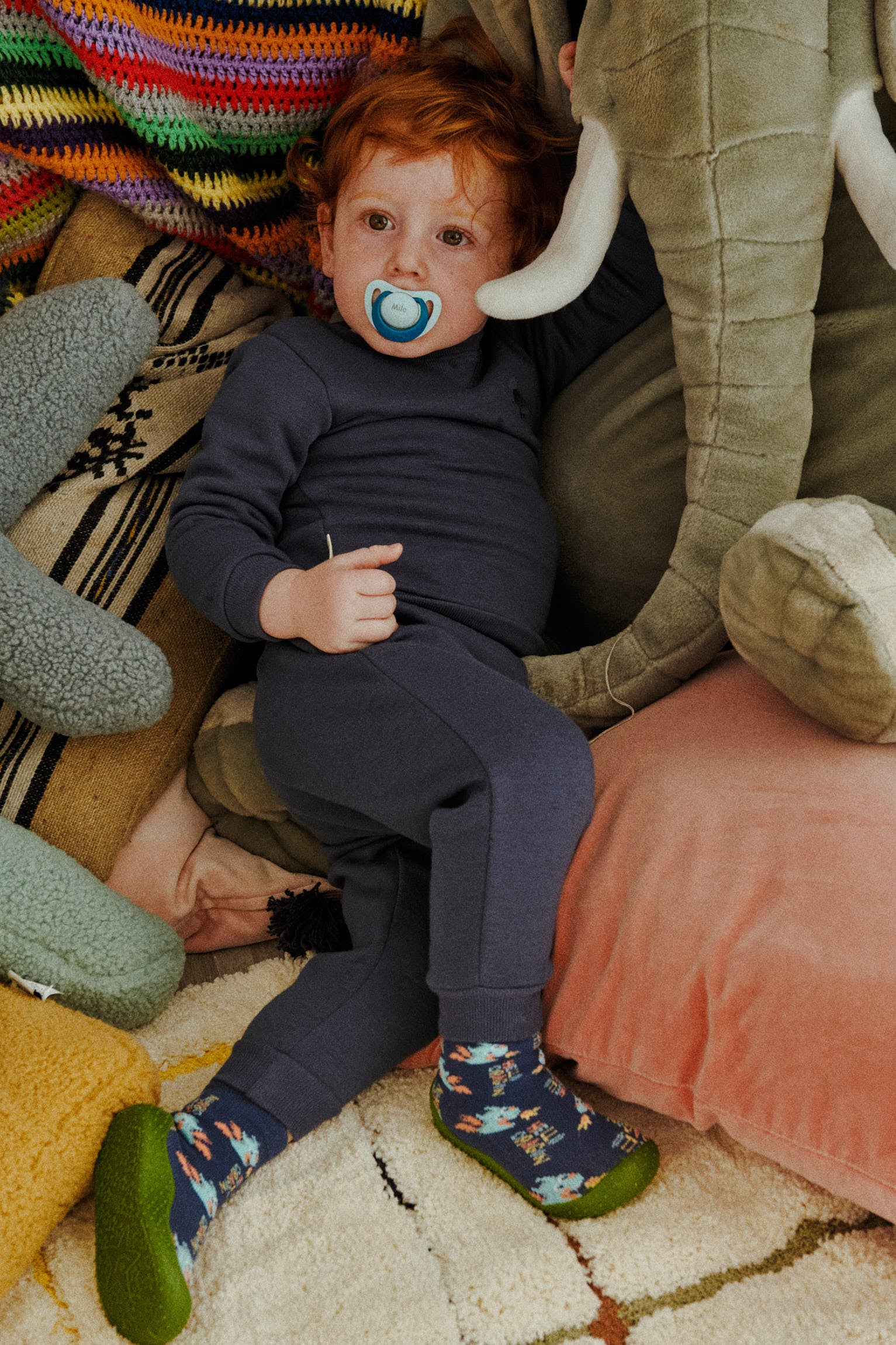 PREVENDITA Set base per neonati: felpa e jogger blu navy