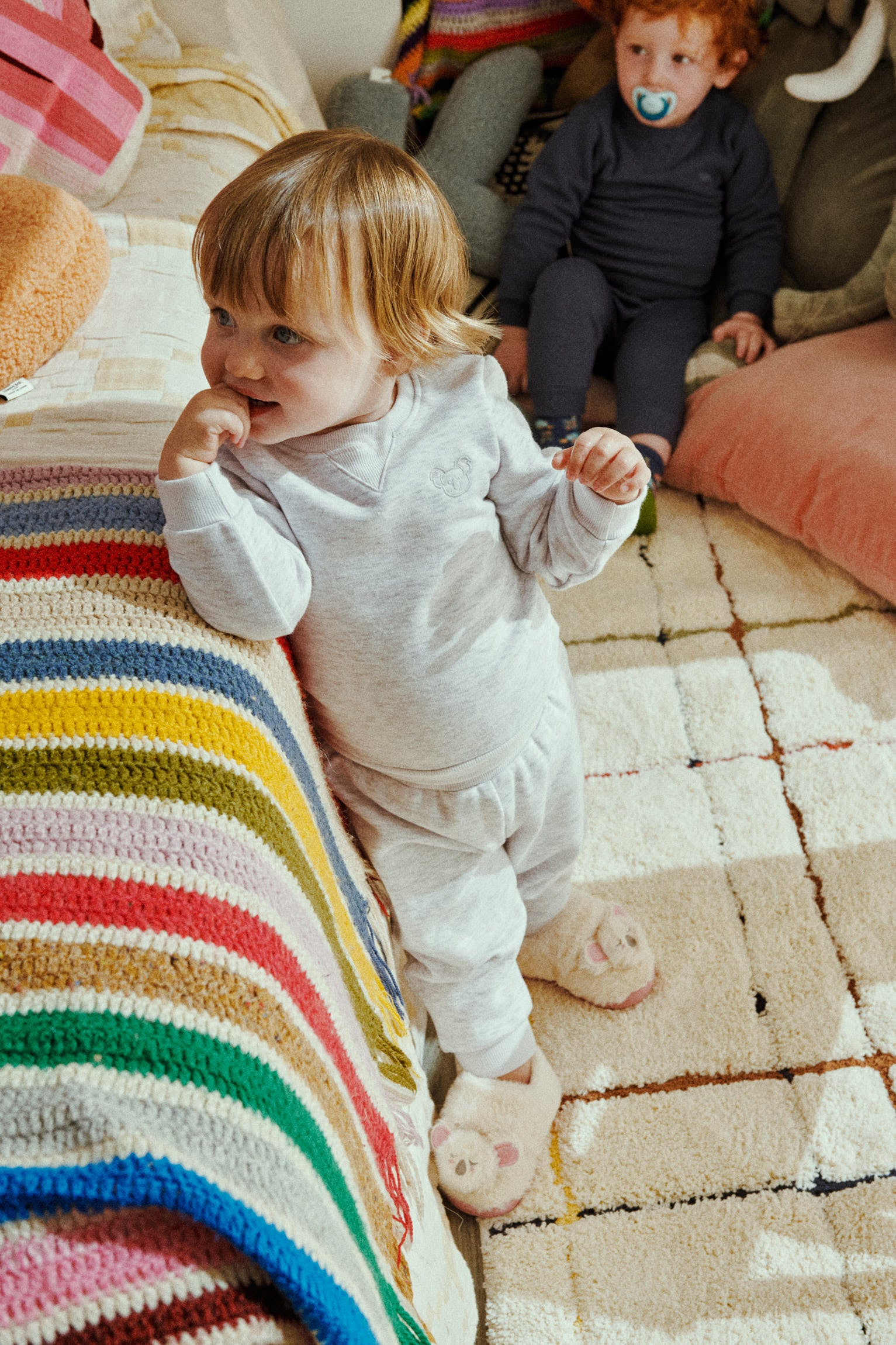 PREVENDITA Set base per neonati: felpa grigia e jogger