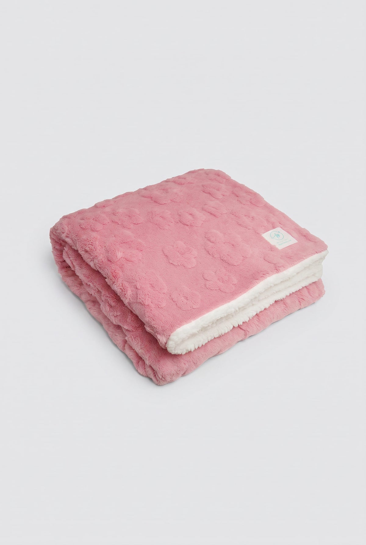 Coperta testurizzata con stampa floreale