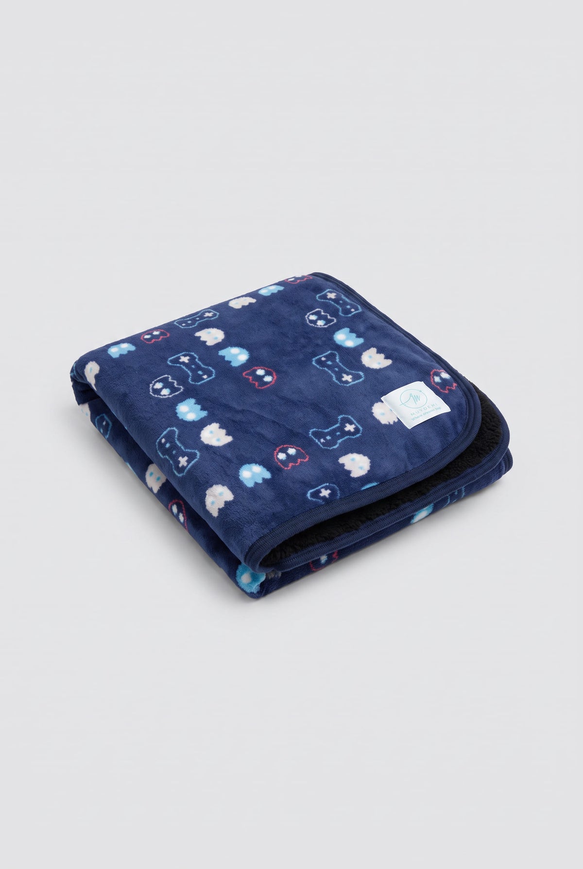 Coperta gamer in pile corallo e sherpa
