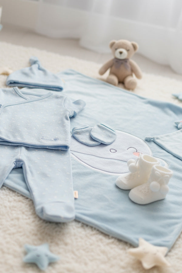 Set regalo per neonati blu