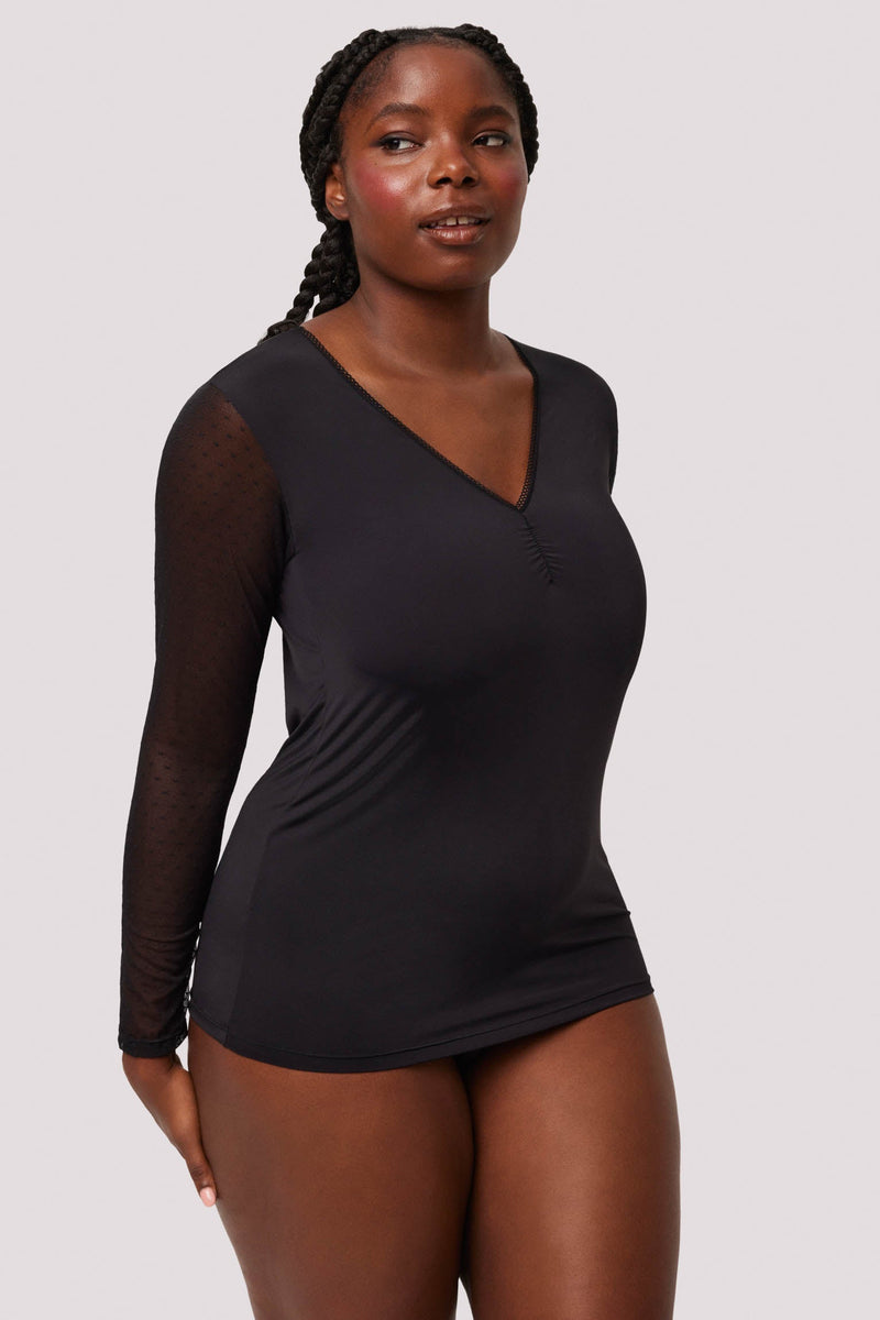 10601-2-camiseta-manga-larga-mujer-ysabel-mora - Negro