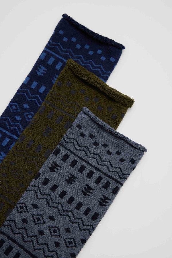 Calcetines térmicos sin puño pack de 3