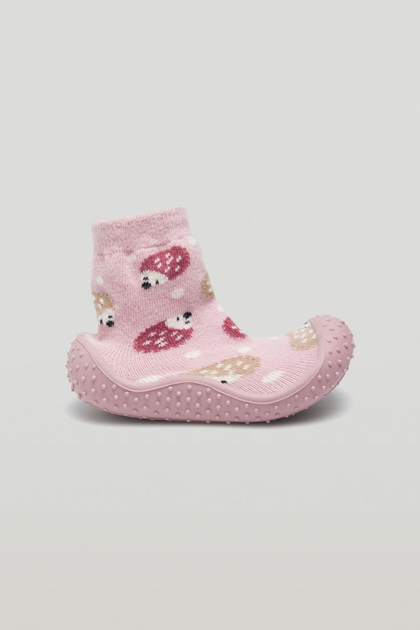 Pantofola a calzino per i primi passi del bambino