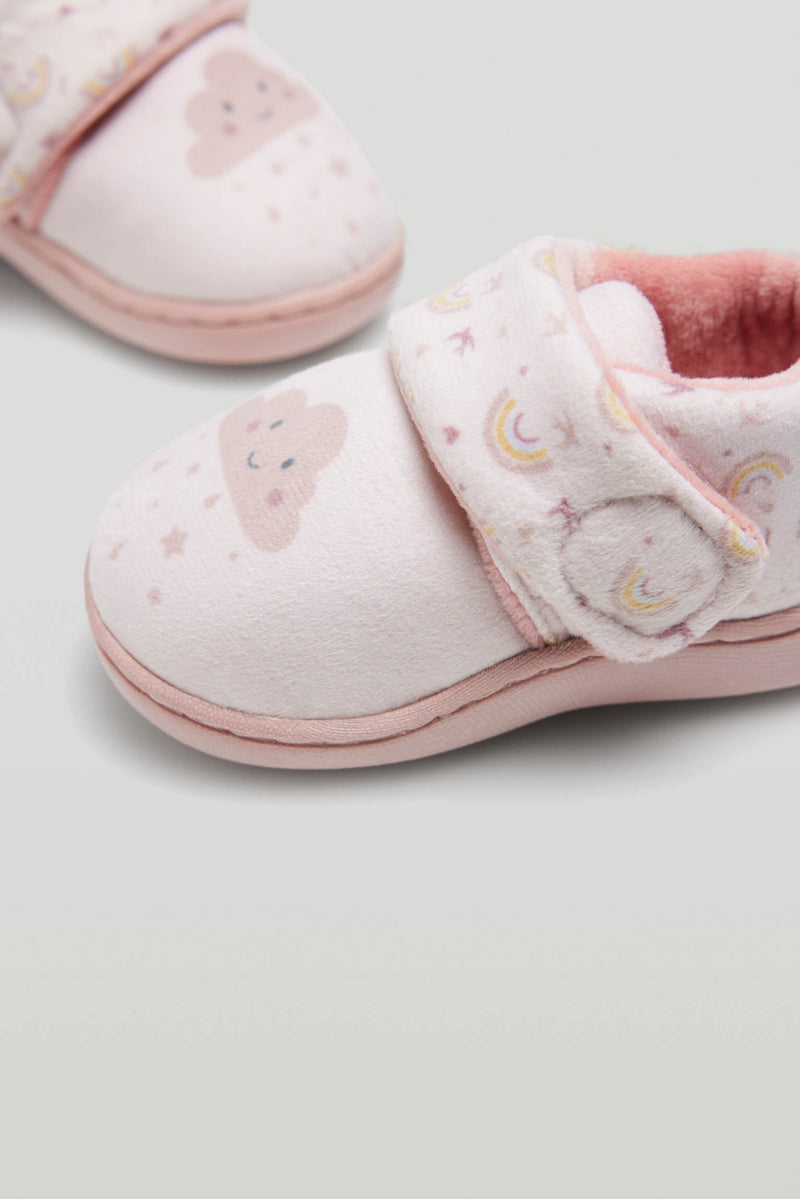 Pantofole per neonato con chiusura a strappo