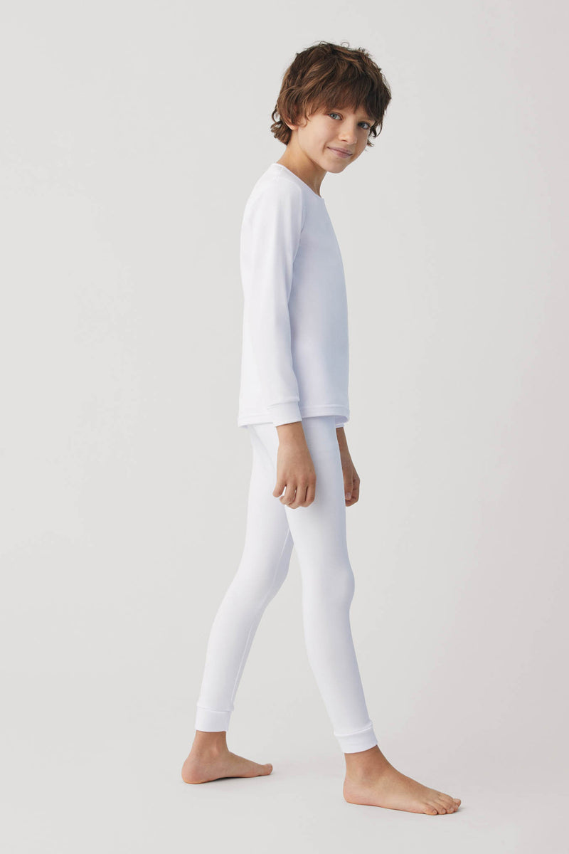 70206 5 pantalon termico infantil - Blanco