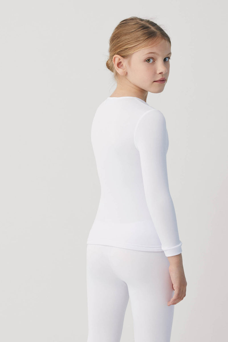 70300 3 camiseta interior termica infantil - Blanco